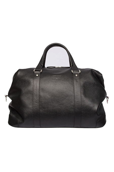 Кожаная дорожная сумка черная  для мужчин бренда Meucci (Италия), арт. O-78123 - фото. Цвет: Черный. Купить в интернет-магазине https://shop.meucci.ru
