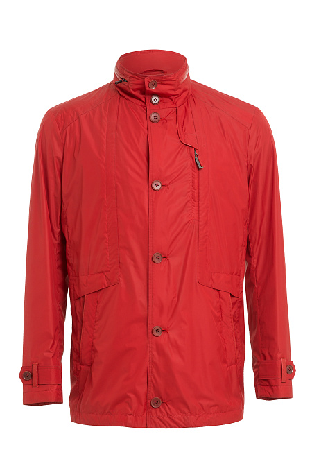 Легкая удлиненная куртка для мужчин бренда Meucci (Италия), арт. 1600 - фото. Цвет: Красный. Купить в интернет-магазине https://shop.meucci.ru
