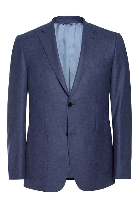 Пиджак из шерсти серо-синего цвета для мужчин бренда Meucci (Италия), арт. MI 1200181/8060 - фото. Цвет: Серо-синий. Купить в интернет-магазине https://shop.meucci.ru
