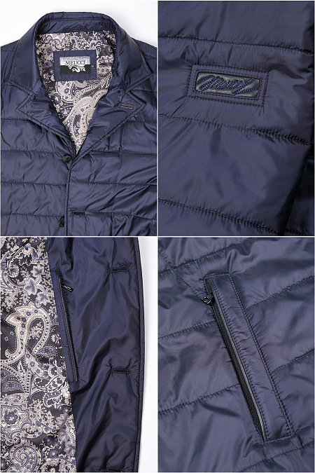 Куртка для мужчин бренда Meucci (Италия), арт. 1621 - фото. Цвет: Темно-синий. Купить в интернет-магазине https://shop.meucci.ru
