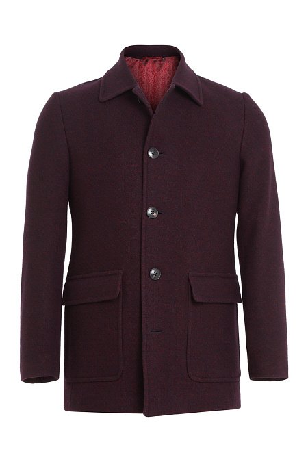 Пальто для мужчин бренда Meucci (Италия), арт. MI 5582081/4045 - фото. Цвет: Бордовый. Купить в интернет-магазине https://shop.meucci.ru
