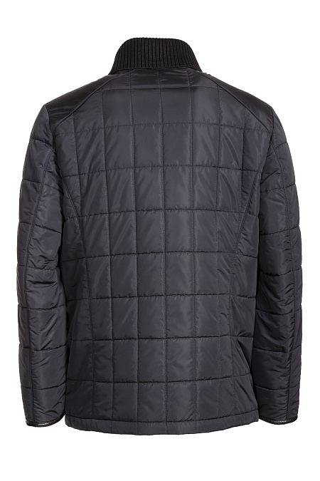 Утепленная стеганая куртка для мужчин бренда Meucci (Италия), арт. 4180 - фото. Цвет: Черный. Купить в интернет-магазине https://shop.meucci.ru
