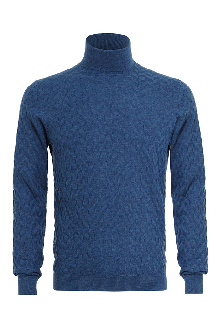 Мужской брендовый свитер арт. 58135/14235/575 Meucci (Италия) - фото. Цвет: Синий. Купить в интернет-магазине https://shop.meucci.ru

