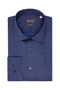 Рубашка синияя с микродизайном  (SL 9020 R 0291 BAS/231134)