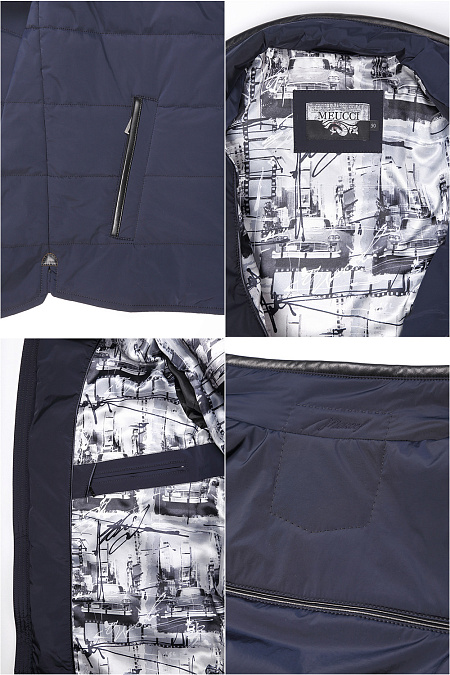 Куртка для мужчин бренда Meucci (Италия), арт. 1800 - фото. Цвет: Тёмно-синий. Купить в интернет-магазине https://shop.meucci.ru
