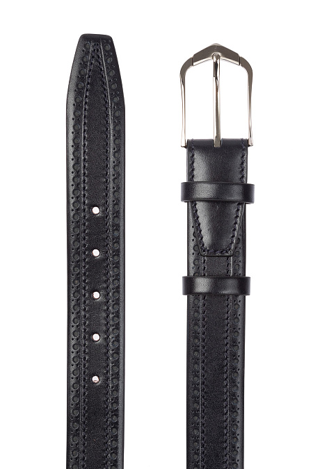 Кожаный ремень черный для мужчин бренда Meucci (Италия), арт. 201074100-4460 - фото. Цвет: Черный. Купить в интернет-магазине https://shop.meucci.ru
