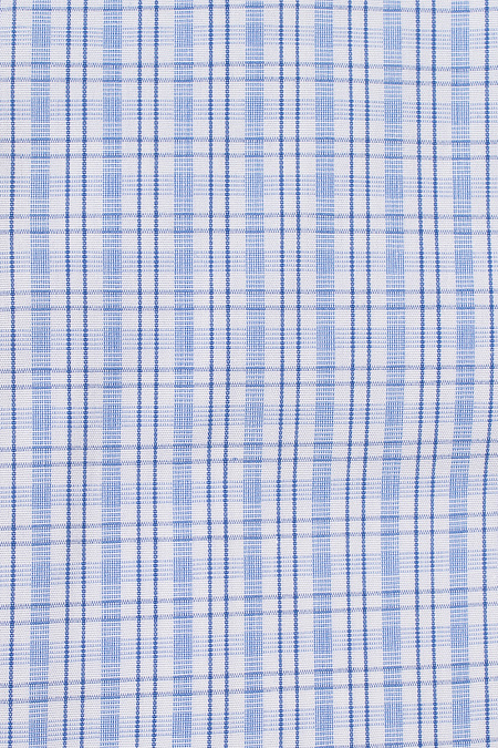 Голубая рубашка в клетку с длинным рукавом  для мужчин бренда Meucci (Италия), арт. SL 902020 R CEL 0191/182040 - фото. Цвет: Голубой, клетка. Купить в интернет-магазине https://shop.meucci.ru
