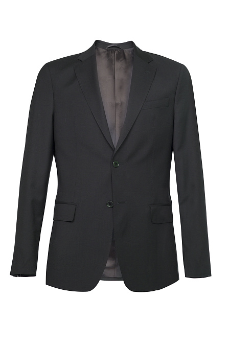 Мужской классический черный костюм из тонкой шерсти  Meucci (Италия), арт. MI 2200191DR/11046 - фото. Цвет: Черный. Купить в интернет-магазине https://shop.meucci.ru

