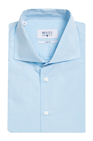 Приталенная рубашка из хлопка с короткими рукавами (SL 92402 R 12162/141183K)
