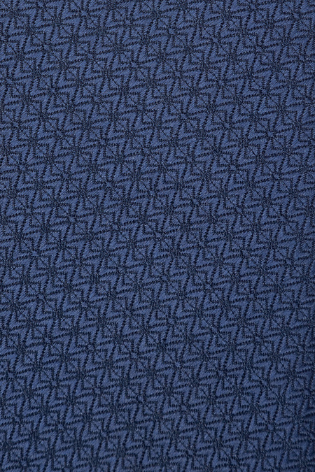 Темно-синий галстук с орнаментом для мужчин бренда Meucci (Италия), арт. 03202006-43 - фото. Цвет: Темно-синий. Купить в интернет-магазине https://shop.meucci.ru

