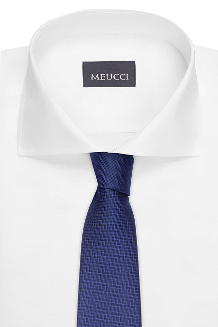 Синий галстук с микродизайном для мужчин бренда Meucci (Италия), арт. 03202006-25 - фото. Цвет: Синий с микродизайном. Купить в интернет-магазине https://shop.meucci.ru
