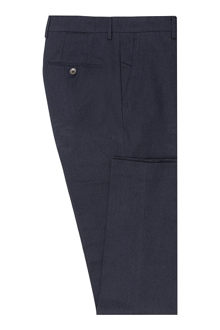Мужские темно-синие хлопковые брюки арт. TK3100 BLUE Meucci (Италия) - фото. Цвет: Темно-Синий. Купить в интернет-магазине https://shop.meucci.ru
