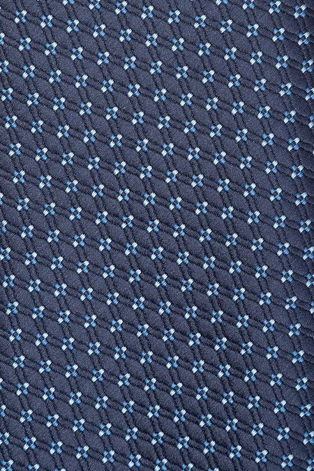 Синий галстук с орнаментом для мужчин бренда Meucci (Италия), арт. 03202006-07 - фото. Цвет: . Купить в интернет-магазине https://shop.meucci.ru
