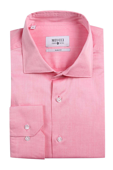 Модная мужская сорочка арт. SL 92602R 15152/141037 от Meucci (Италия) - фото. Цвет: Розовый. Купить в интернет-магазине https://shop.meucci.ru

