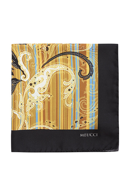 Платок для мужчин бренда Meucci (Италия), арт. SE118/1 - фото. Цвет: Горчичный. Купить в интернет-магазине https://shop.meucci.ru
