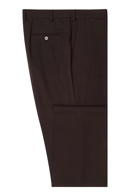 Мужские брендовые брюки арт. MI 30032/2023 Meucci (Италия) - фото. Цвет: Темно-коричневый. Купить в интернет-магазине https://shop.meucci.ru
