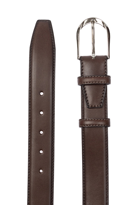 Кожаный ремень коричневый  для мужчин бренда Meucci (Италия), арт. 20001309-200 - фото. Цвет: Коричневый. Купить в интернет-магазине https://shop.meucci.ru
