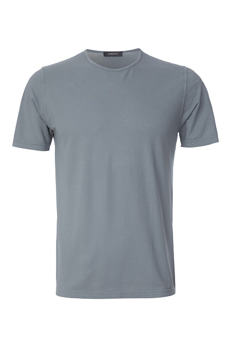 Хлопковая футболка дымчато-серая для мужчин бренда Meucci (Италия), арт. 60188/78015/080 - фото. Цвет: Дымчато-серый. Купить в интернет-магазине https://shop.meucci.ru
