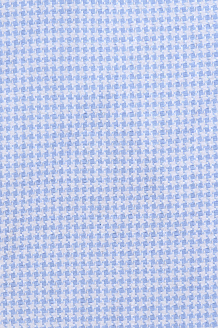 Модная мужская голубая рубашка с узором арт. SL 90214 RL 12171/141509 от Meucci (Италия) - фото. Цвет: Голубой с узором. Купить в интернет-магазине https://shop.meucci.ru

