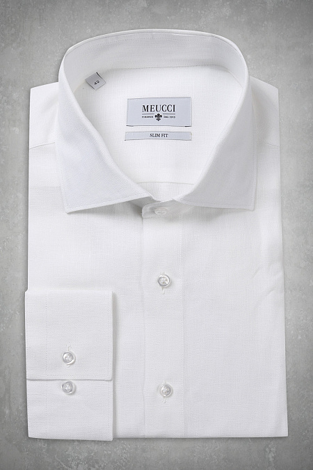 Модная мужская рубашка арт. SL 9049L 20352/141028 Meucci (Италия) - фото. Цвет: Белый. 