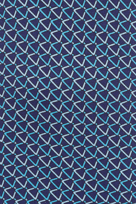 Темно-синий галстук с орнаментом для мужчин бренда Meucci (Италия), арт. 8437/1 - фото. Цвет: Синий. Купить в интернет-магазине https://shop.meucci.ru
