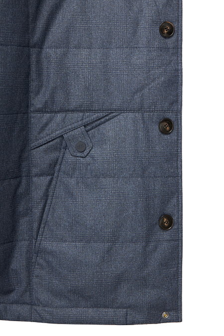 Куртка-пиджак утепленная для мужчин бренда Meucci (Италия), арт. 5221 - фото. Цвет: Серый с принтом. Купить в интернет-магазине https://shop.meucci.ru

