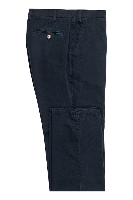 Мужские брендовые брюки тёмно-синего цвета в стиле casual арт. 1350/02561/503 Meucci (Италия) - фото. Цвет: Тёмно-синий. Купить в интернет-магазине https://shop.meucci.ru
