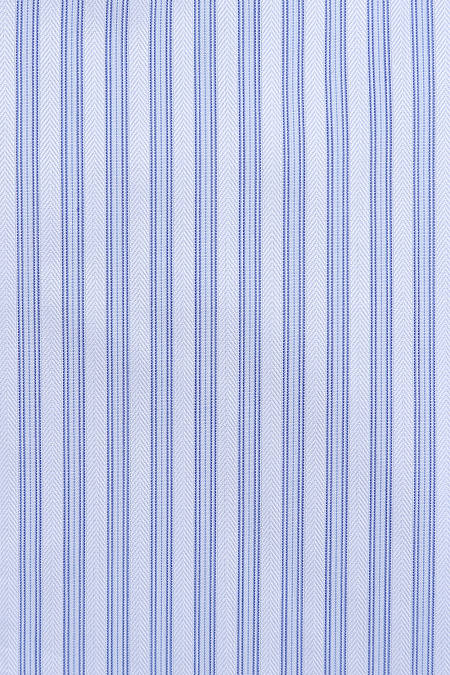 Модная мужская приталенная рубашка из тонкого хлопка арт. MS18053 от Meucci (Италия) - фото. Цвет: Голубой в полоску. Купить в интернет-магазине https://shop.meucci.ru

