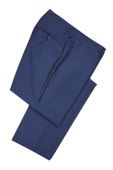 Мужские брендовые брюки арт. MI 30062/1166 Meucci (Италия) - фото. Цвет: Синий. Купить в интернет-магазине https://shop.meucci.ru
