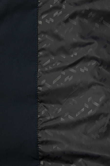 Удлиненный пуховик с капюшоном и меховой опушкой  для мужчин бренда Meucci (Италия), арт. 4353 - фото. Цвет: Темно-синий. Купить в интернет-магазине https://shop.meucci.ru
