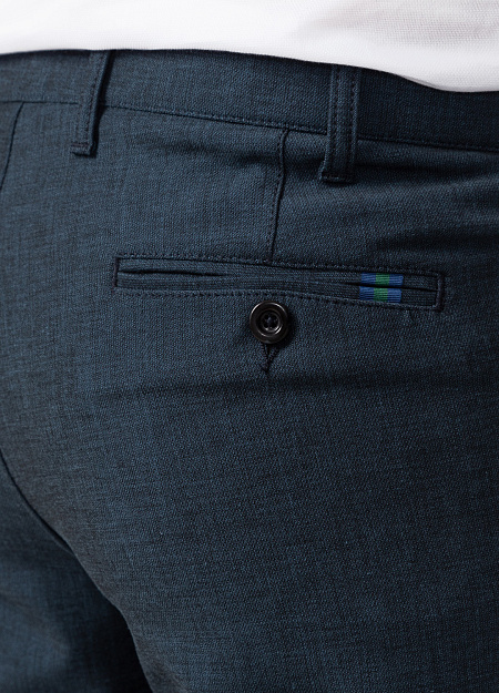 Мужские брюки  арт. 1350/92470/405 Meucci (Италия) - фото. Цвет: Серо-синий. Купить в интернет-магазине https://shop.meucci.ru
