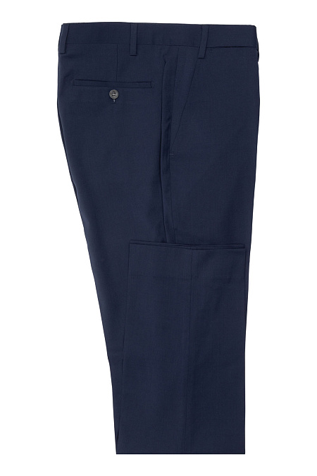 Мужские брендовые классические брюки синего цвета арт. 1065/01220/205 Meucci (Италия) - фото. Цвет: Синий. Купить в интернет-магазине https://shop.meucci.ru
