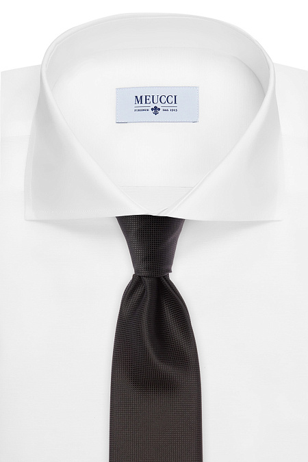 Галстук для мужчин бренда Meucci (Италия), арт. Z-2508 - фото. Цвет: Темно-коричневый. Купить в интернет-магазине https://shop.meucci.ru
