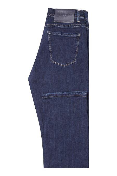 Мужские брендовые джинсы (regular fit) арт. MW17-1013 Meucci (Италия) - фото. Цвет: Темно-синий. Купить в интернет-магазине https://shop.meucci.ru
