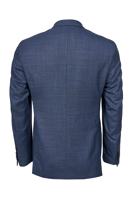 Мужской костюм из шерсти с шёлком тёмно-синий Meucci (Италия), арт. MI 2200191/8016 - фото. Цвет: Тёмно-синий.