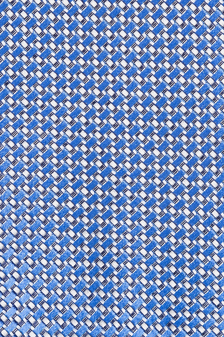 Галстук голубого цвета из шелка для мужчин бренда Meucci (Италия), арт. 7373/1 - фото. Цвет: Голубой с принтом. Купить в интернет-магазине https://shop.meucci.ru
