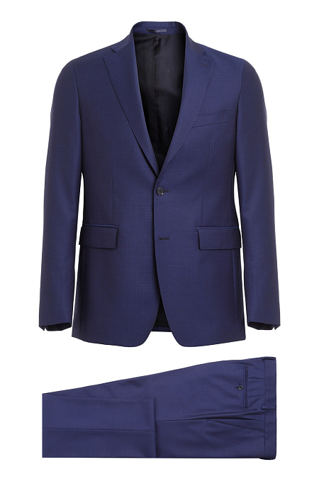 Мужской классический костюм синего цвета Meucci (Италия), арт. MI 2200181/9032 - фото. Цвет: Синий c микродизайном.