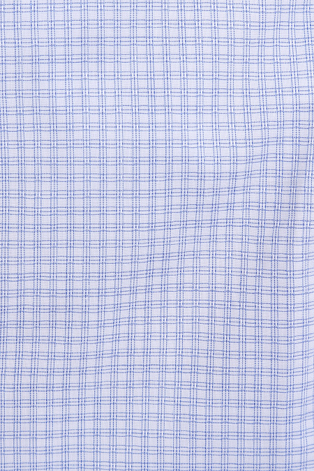 Модная мужская классическая голубая рубашка арт. MS18087 от Meucci (Италия) - фото. Цвет: Голубой в клетку. Купить в интернет-магазине https://shop.meucci.ru

