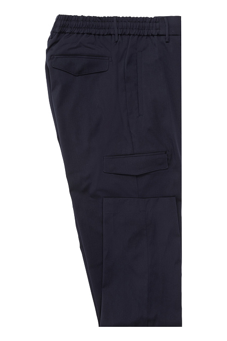 Мужские летние брюки темно-синего цвета  арт. TG 1758XSUB NAVY Meucci (Италия) - фото. Цвет: Темно-синий. Купить в интернет-магазине https://shop.meucci.ru
