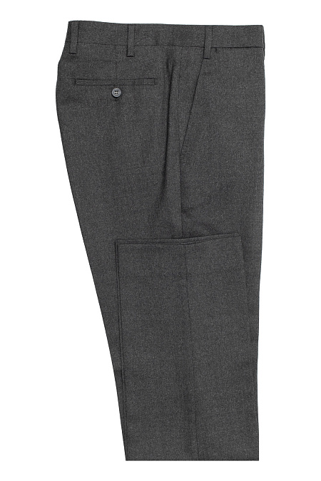 Мужские брендовые брюки полушерстяные серого цвета  арт. 1065/02100/102 Meucci (Италия) - фото. Цвет: Серый. Купить в интернет-магазине https://shop.meucci.ru
