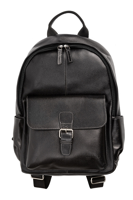 Кожаный рюкзак для мужчин бренда Meucci (Италия), арт. О - 78151 - фото. Цвет: Черный. Купить в интернет-магазине https://shop.meucci.ru
