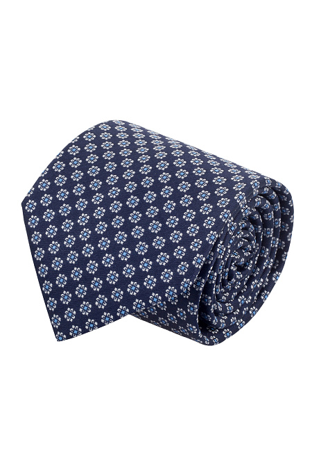 Шелковый галстук для мужчин бренда Meucci (Италия), арт. 7448/1 - фото. Цвет: Темно-синий. Купить в интернет-магазине https://shop.meucci.ru
