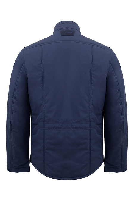 Утепленная куртка синего цвета с удлиненной спинкой для мужчин бренда Meucci (Италия), арт. 3221 - фото. Цвет: Тёмно-синий. Купить в интернет-магазине https://shop.meucci.ru
