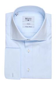 Голубая рубашка с микродизайном (SL 9201704 RL 12162/151236Z)