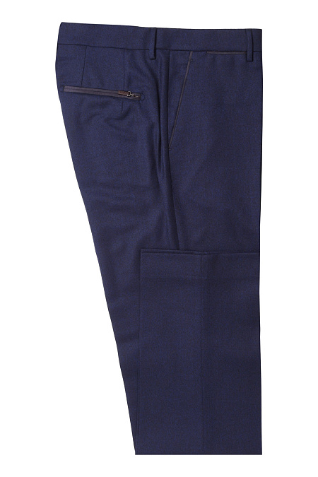 Мужские брендовые брюки арт. 7WA379.001 DARK BLUE/1 Meucci (Италия) - фото. Цвет: Темно-синий. Купить в интернет-магазине https://shop.meucci.ru
