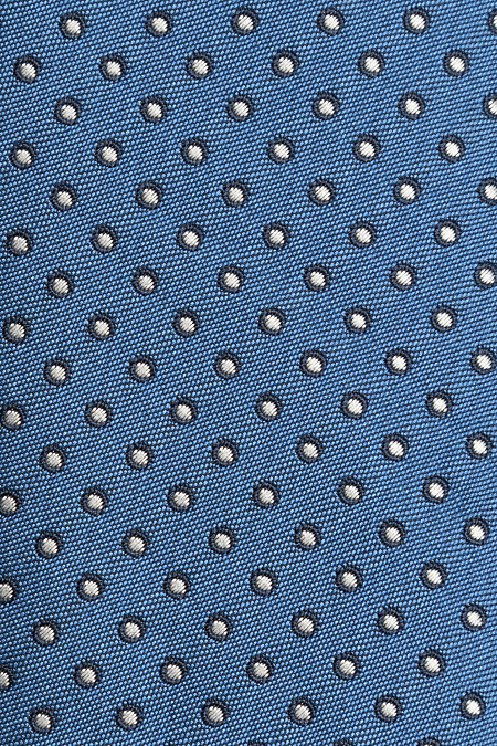 Синий галстук с мелким цветным орнаментом для мужчин бренда Meucci (Италия), арт. EKM212202-116 - фото. Цвет: Синий, цветной орнамент. Купить в интернет-магазине https://shop.meucci.ru
