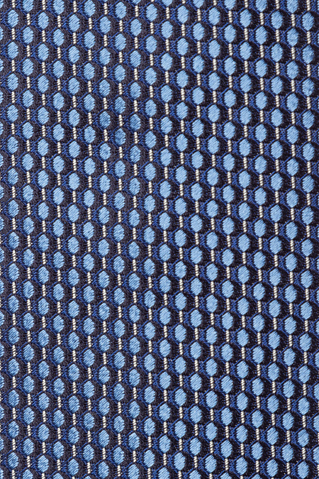 Шелковый синий галстук для мужчин бренда Meucci (Италия), арт. 8090/2 - фото. Цвет: Синий с узором. Купить в интернет-магазине https://shop.meucci.ru
