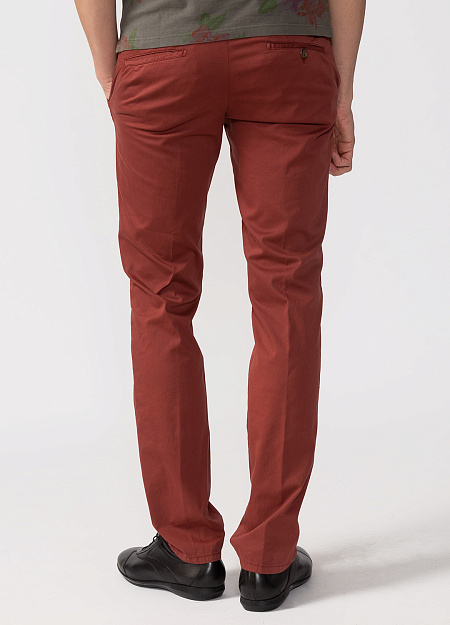 Мужские брендовые брюки в стиле casual арт. BN0002BX BRANDY Meucci (Италия) - фото. Цвет: Коричневый. Купить в интернет-магазине https://shop.meucci.ru
