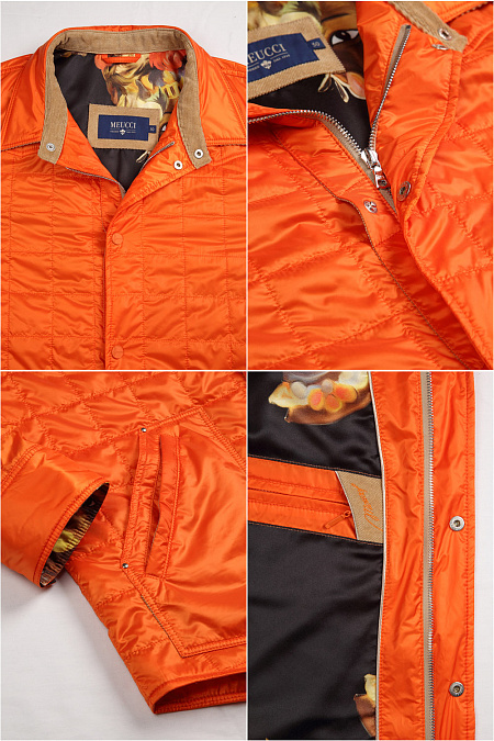 Куртка для мужчин бренда Meucci (Италия), арт. 6994 - фото. Цвет: Оранжевый. Купить в интернет-магазине https://shop.meucci.ru
