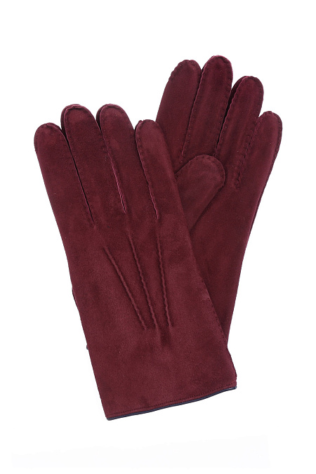 Бордовые кожаные перчатки для мужчин бренда Meucci (Италия), арт. ZU26S BORDEAUX - фото. Цвет: Бордовый. Купить в интернет-магазине https://shop.meucci.ru
